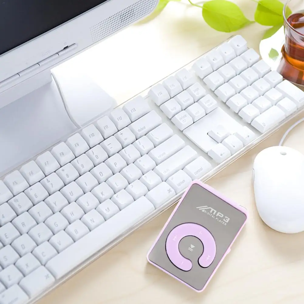 Зеркальный мини usb зажим MP3 плеер Портативный цифровой музыкальный проигрыватель