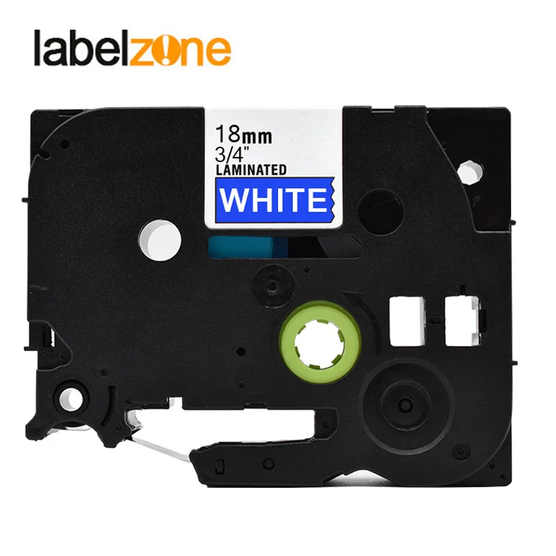 18mm tze-545 White on blue label tape Compatible Brother p-touch printers tze tape laminated tze-545 tze545 tz545 tze545 ribbon