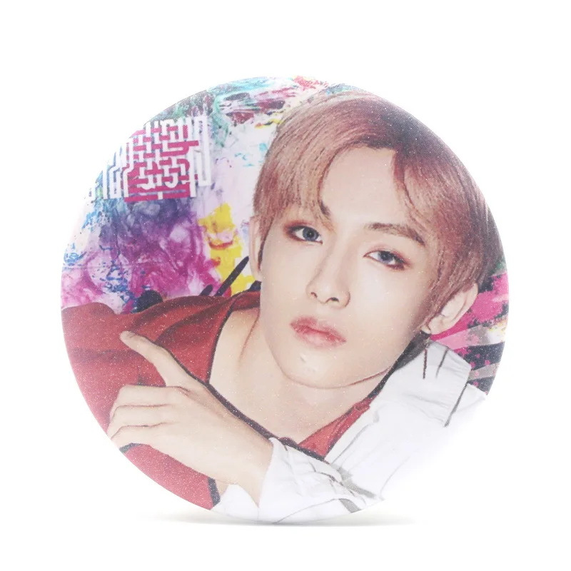 WX-863 Корейская KPOP NCT NCT127 цепь альбом брошь, значок на булавке аксессуары для одежды шляпа украшение для рюкзака - Окраска металла: WX-863