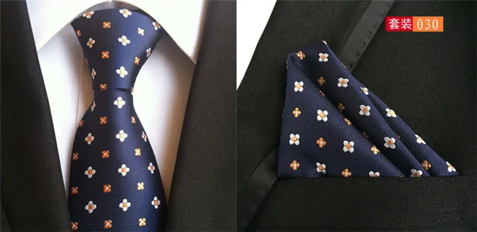 SCST Brand Cravate New Gravata Paisley Print Slim Necktie Mens Silk Ties For Men Tie With Match Pocket Square 2pcs Set Blue A043 |