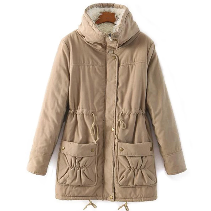 2017 зимние женские кашемировые пуховики парки свободного покроя шерстяное