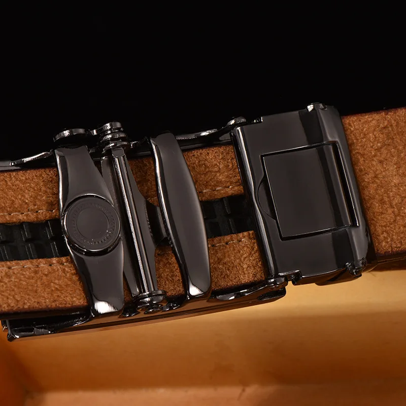 Ремень из натуральной крокодиловой кожи с автоматической пряжкой|automatic belt men|mens