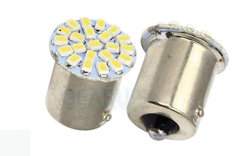 Бесплатная доставка HK post S25 P21W BA15S 1156 1206 3020 22 SMD светодиодный стоп-сигнал поворотный свет автомобильная светодиодная лампа с клиновидным цоколем задние лампы Красный Синий Желтый DC 12V