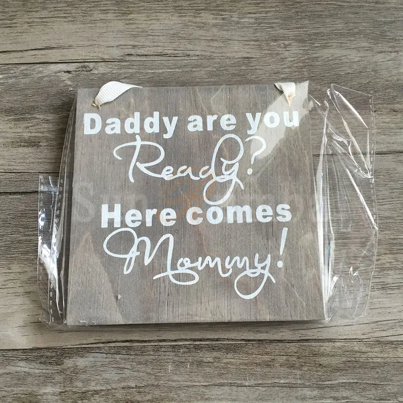 1 шт. деревенский Свадебный декор деревянные знаки папа приходит сюда мама