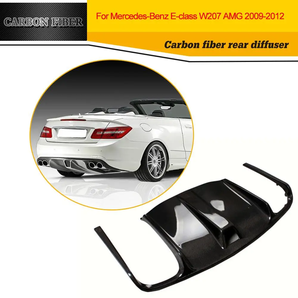 УГЛЕРОДНЫЙ гоночный задний диффузор спойлер для Benz W207 E550 Coupe бампер AMG только