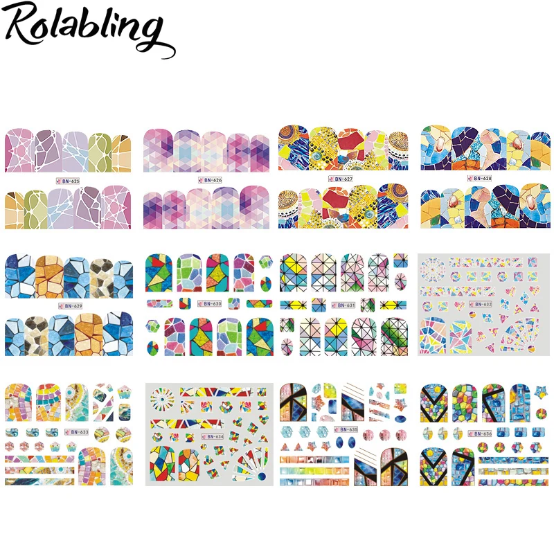 12 шт./компл. переводки для ногтей|nail stickers set|nail artset nail art |