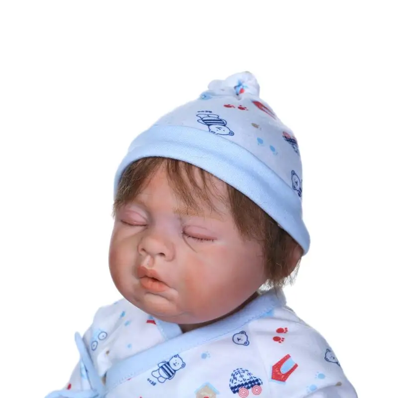50 см полный корпус силикона Reborn спящие Мальчики Младенцы Куклы игрушки