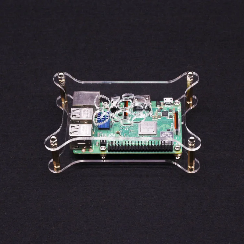 Кластерные корпуса акриловый ламинированный корпус адаптивный Raspberry pi 2B/3B/3b