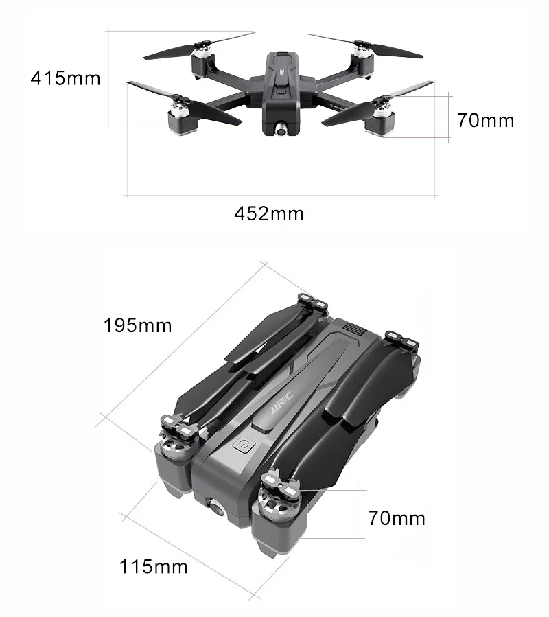 JJRC X11 5G wifi FPV с 2K камерой gps 20 минут время полета бесщеточный складной пульт