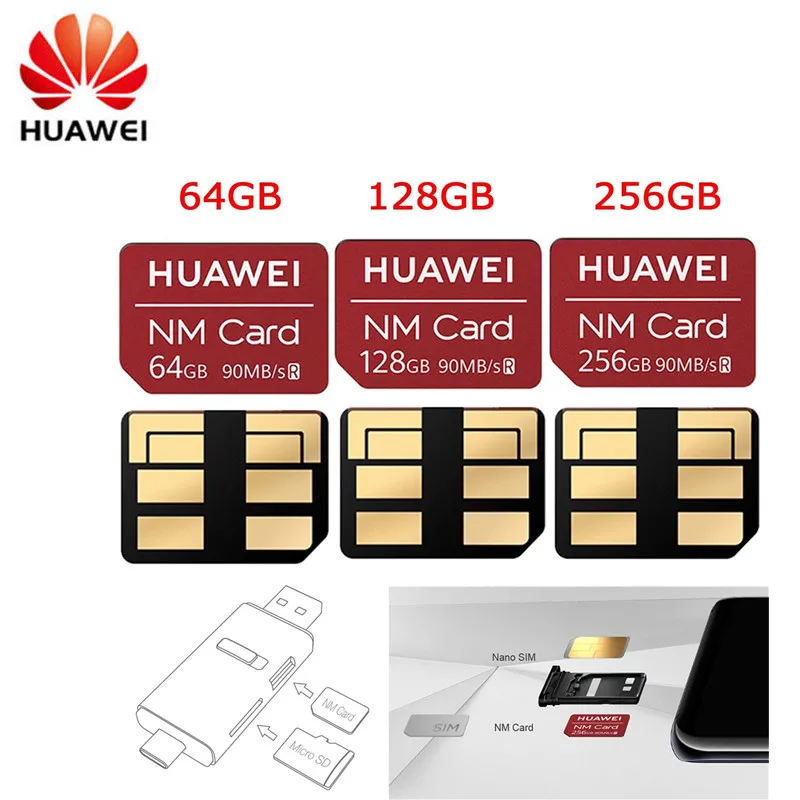 Оригинальный huawei USB 3 1 Gen кардридер и (Nano Memory) нм карта 90 м/с 64 Гб/128 ГБ/256 ГБ