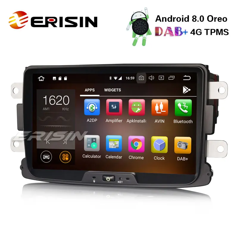 Erisin ES7829D 8 &quotAndroid 0 Автомобильная стерео система 4G TPMS DAB + OBD FM BT gps Navi для Renault Dacia Sandero