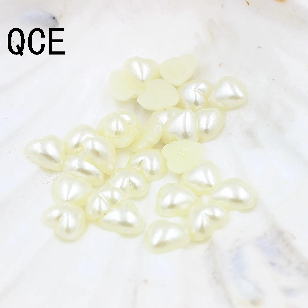 Разноцветные бусины с имитацией жемчуга 72 шт./лот Размер 10 мм полукруглые плоским