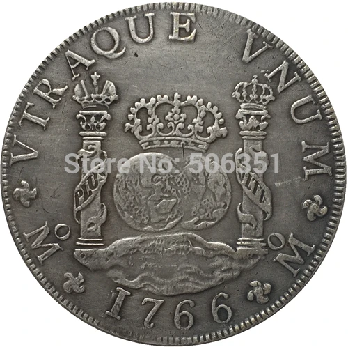 1765 1771 5 монет Мехико MF 8 REALES копия монет|Безвалютные монеты| |