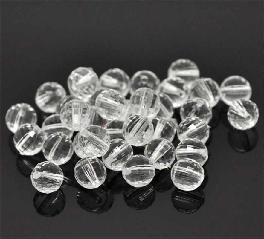 DoreenBeads прозрачные граненые Акриловые бусины 10 мм (3/8 &quot) продается в упаковке 200
