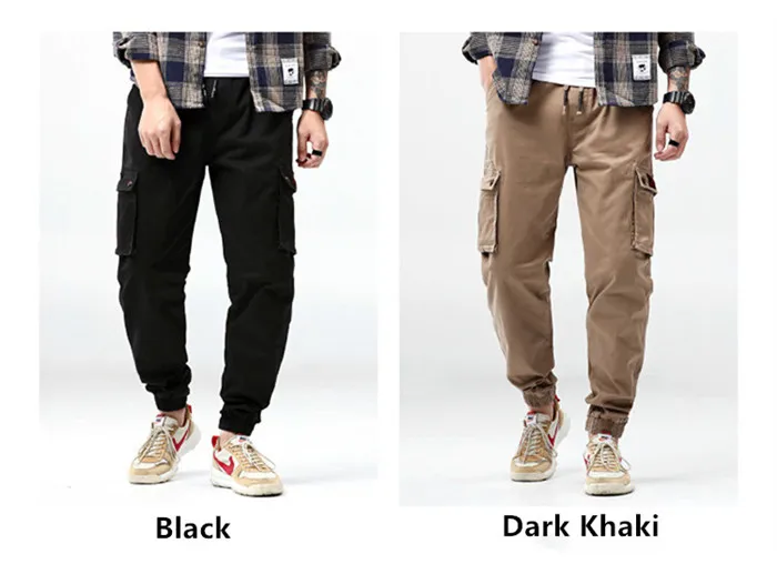 Брюки карго мужские Pantalon Homme шаровары японские тактические брюки хип хоп камуфляж Kargo хаки черный плюс 6XL 7XL Повседневная Уличная одежда
