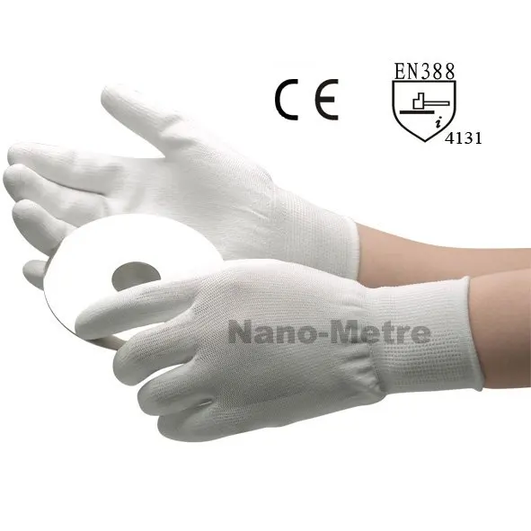 NMSAFETY 13 Gauge вязаные антистатические перчатки Модные Белые рабочие esd|static gloves|anti static