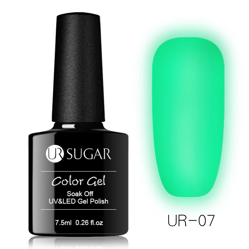 Luminous Gel Ur Sugar 7,5 мл гель-кракле лак замачиваемый 3D УФ-гель для дизайна ногтей быстрая сушка маникюрный гель для ногтей лак нужен УФ светодиодный светильник - Цвет: Luminous Gel