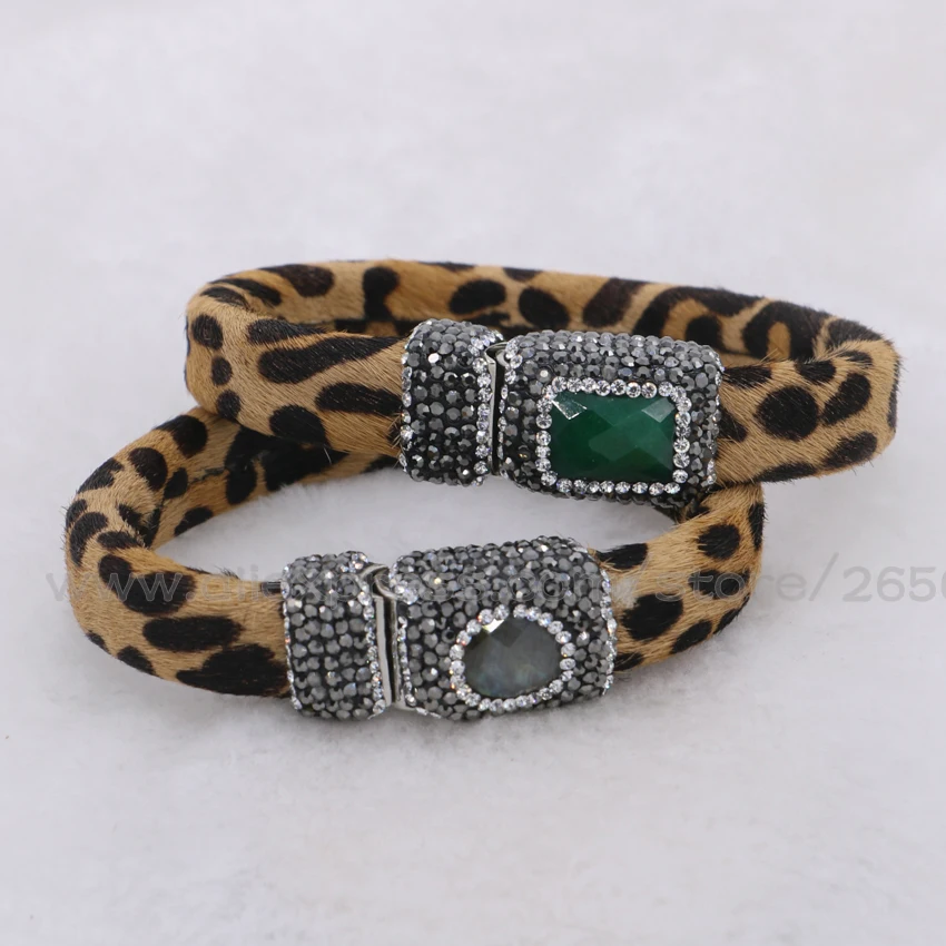 Пояса из натуральной кожи Модные леопардовые браслет Настоящее партии jewelry
