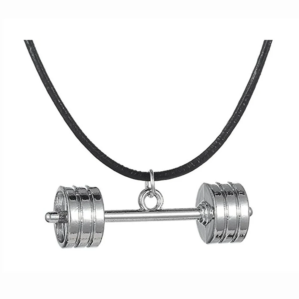 Гантели для фитнеса|gym jewelry|jewelry for menleather necklace |