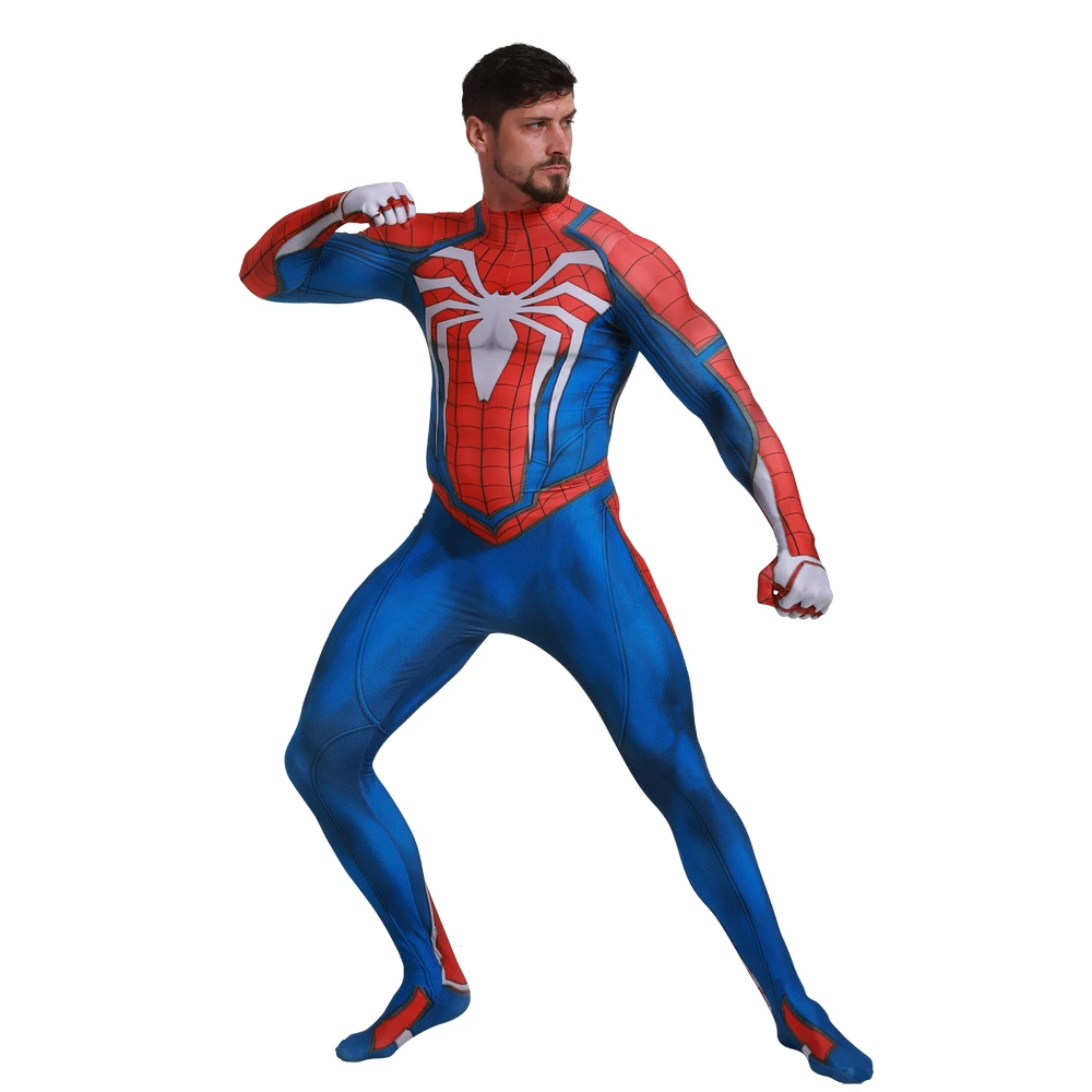 Zentai игра паук PS4 косплей для взрослых мужчин человек Карнавальная фантазия супергерой вечерние маскарадные костюмы