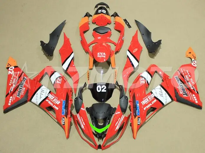 

New ABS fairing kit Fit for Kawasaki ZX6R 2013 2014 2015 2016 2017 bike fairings ZX-6R Ninja 636 599 bodywork set red 02