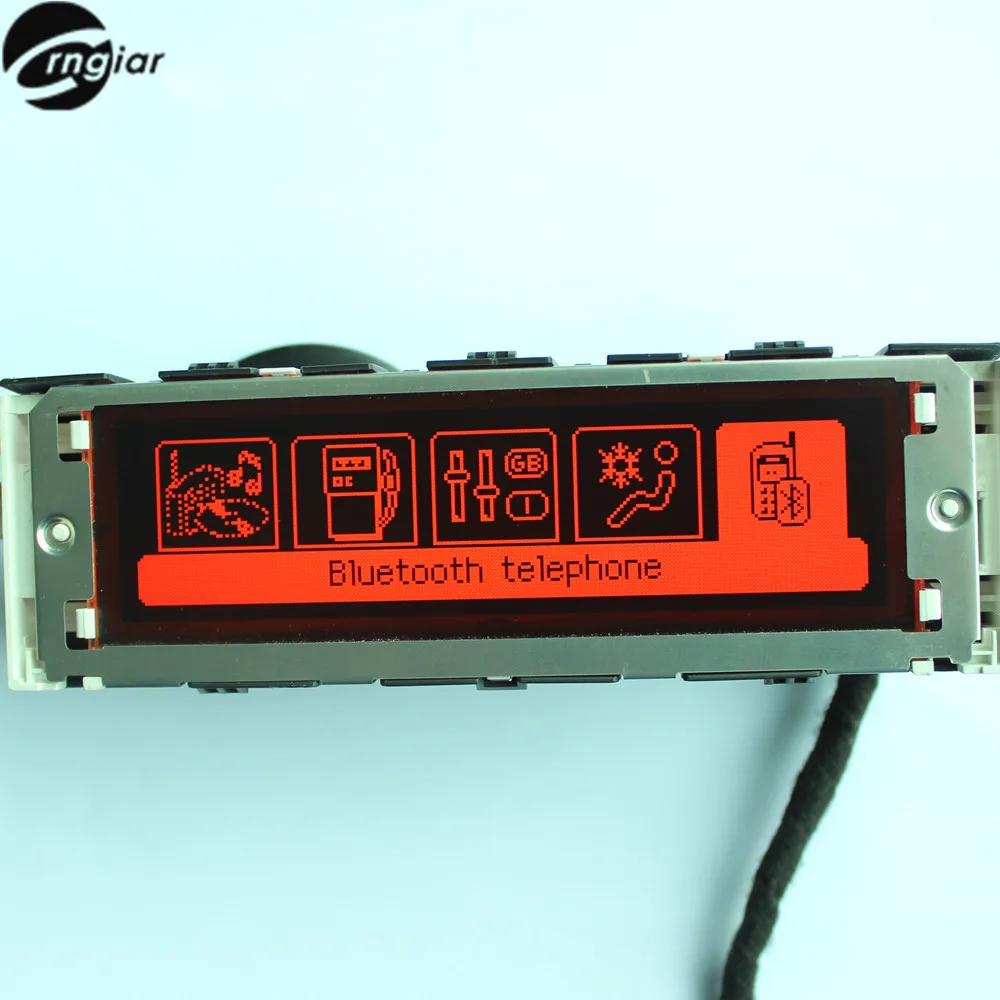 407 Dual зоны air Дисплей красный экран Поддержка USB и Bluetooth monitor 12 pin ЖК дисплей для peugeot