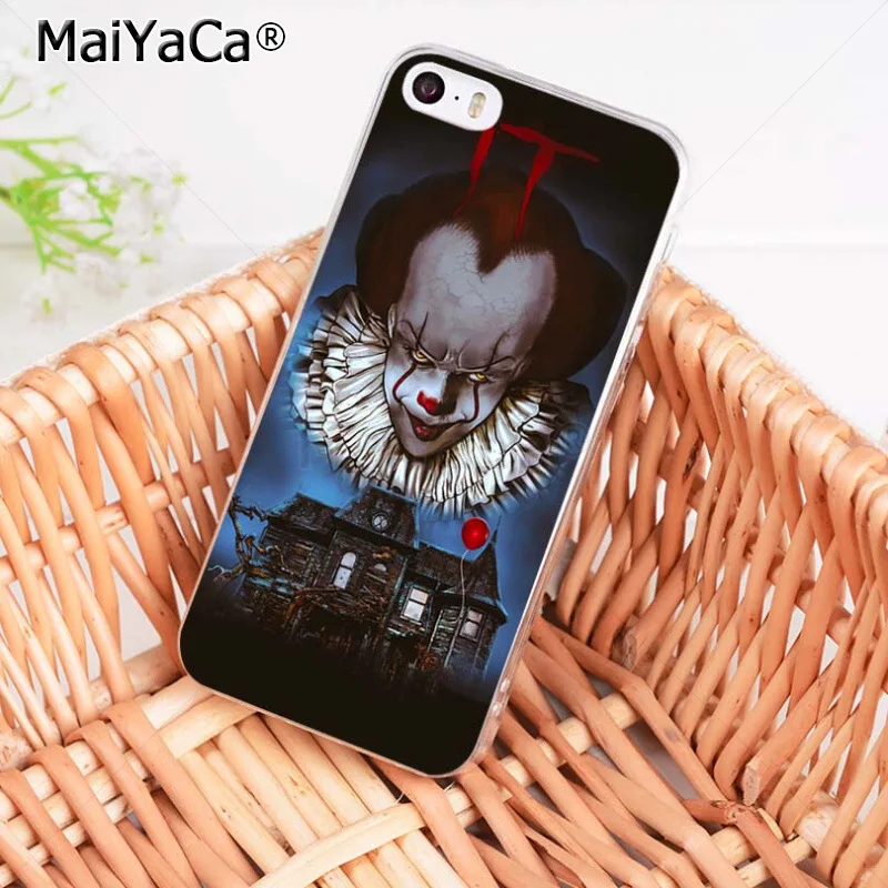 MaiYaCa Стивен Кинг это Pennywise клоун ужас чехол для телефона для iPhone 8 7 6 6S Plus X XS MAX XR 5 5S SE 11 11pro max чехол