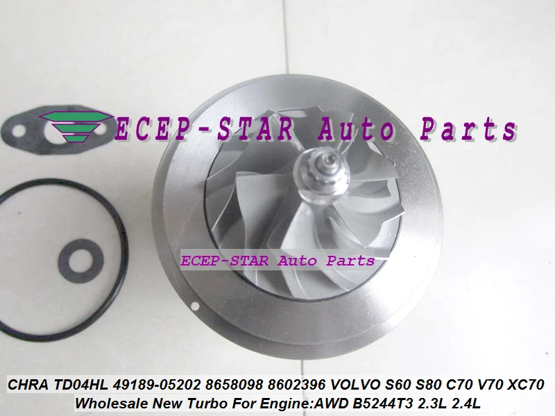 Картридж Turbo CHRA TD04HL 13T 49189 05202 05212 8658098 для VOLVO S60 S80 C70 V70 XC70 V70N 01 B5244T3 2.3L 2.4L