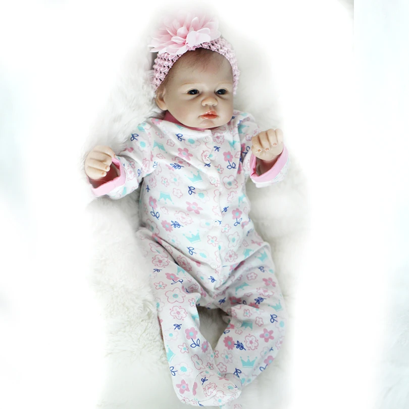 Кукла реборн силиконовая Реалистичная кукла младенец 22 дюйма 55 см|baby girl doll toy|doll