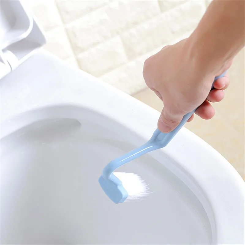 3 цвета Чистая щетка пластиковый очиститель для туалета типа S Уникальный дизайн