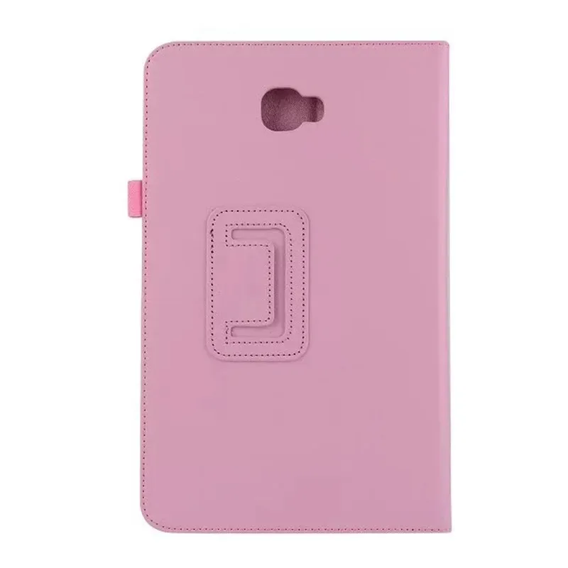 pink-zhi jia Чехол для Samusng Galaxy Tab A A6, 10,1 дюймов, SM-T580, T585, 10,1 дюймов, откидной кожаный чехол для планшета, Умный Магнитный чехол-подставка - Цвет: pink-zhi jia