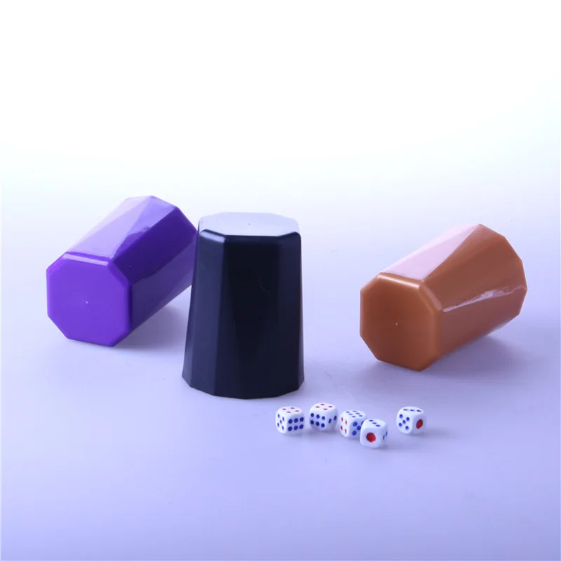 

New Straight Thick Scorpion Sieve Ktv Plastic Shake Dice Cup