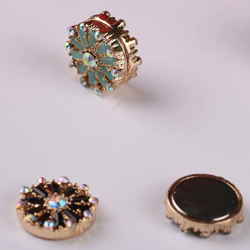 1 шт. Новая мода мульти Цвет Циркон Bling мусульманский платок Абаи химар Магнитная