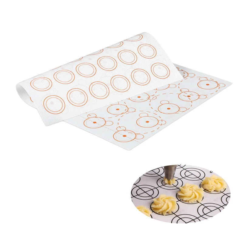 Коврик для выпечки антипригарный силиконовый коврик макарон форма печенья