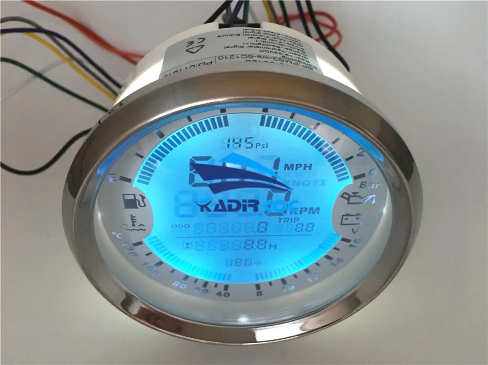 Новейшие мульти-измерительные приборы цифровые спидометры GPS 0-10Bar машинное масло манометры 8-16 в вольтметр Tach 85 мм Температура воды измерители