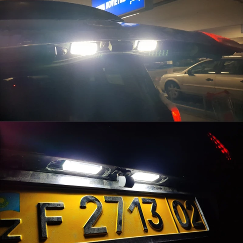 Без ошибок Белый светодиодный номерной знак Car2x светильник для Toyota Land Cruiser 120 Prado 200