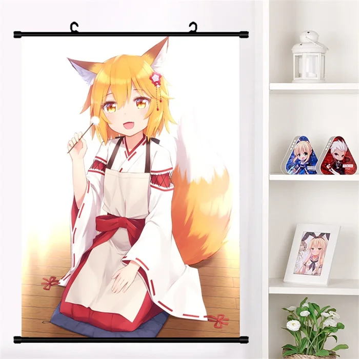 P Аниме Sewayaki Kitsune no Senko-san Senko Nakano Shiro Настенная роспись плакат Настенные подвесные плакаты коллекция домашнего декора - Цвет: P