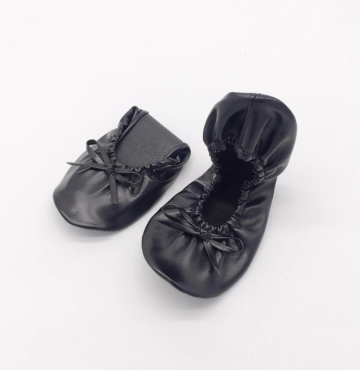 Best selling girl ladies folding ballerina shoes foldable ballet flat fold up rollable for wedding gfit Free Shipping | Обувь