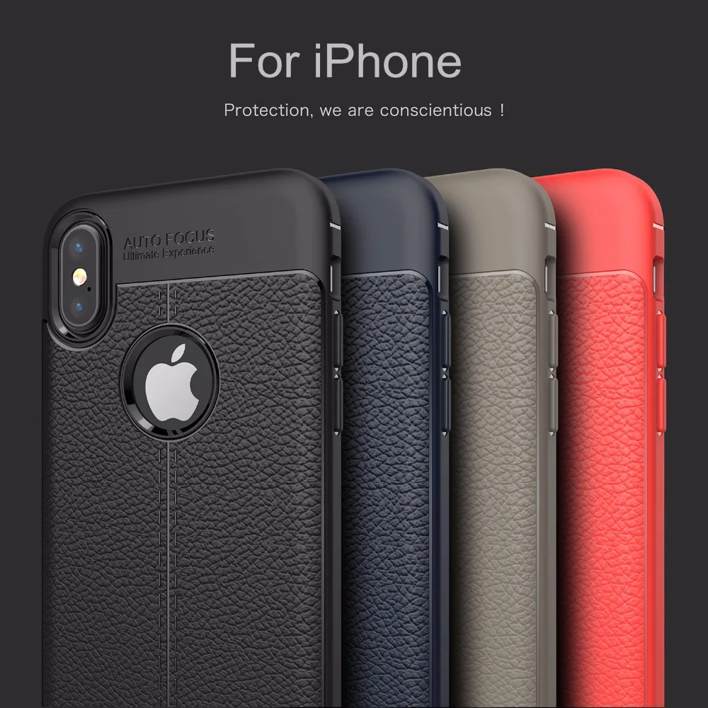 Мягкий силиконовый чехол Lychee для iphone X 8 5 SE 5S 6 S Plus 7 задняя крышка Fundas |