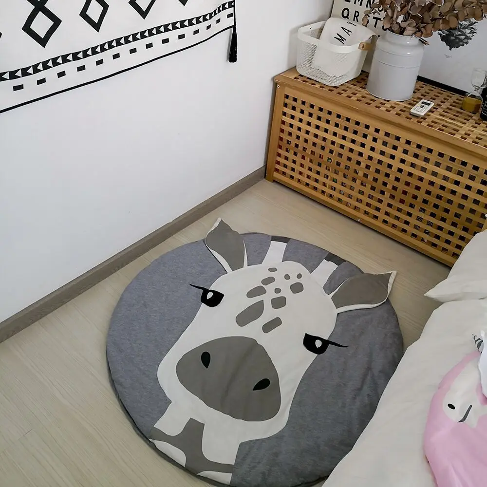Детские животные, игровые коврики, коврик для малышей, детей, ползающих, одеяло, круглый ковер, коврик, игрушки, коврик для детской комнаты