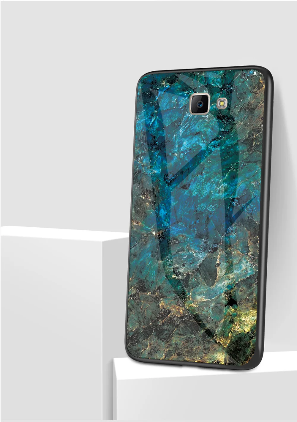 Чехол для samsung Galaxy J5 J7 Prime, роскошный мраморный зернистый жесткий защитный чехол из закаленного стекла для задней панели, чехол для samsung j5 prime j7prime