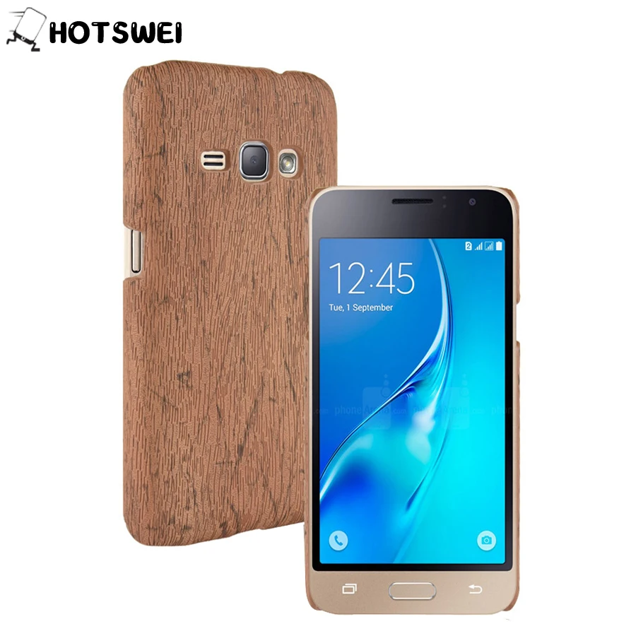 Чехол HOTSWEI для Samsung Galaxy J1 2016 пластиковый жесткий чехол в стиле ретро с деревянной