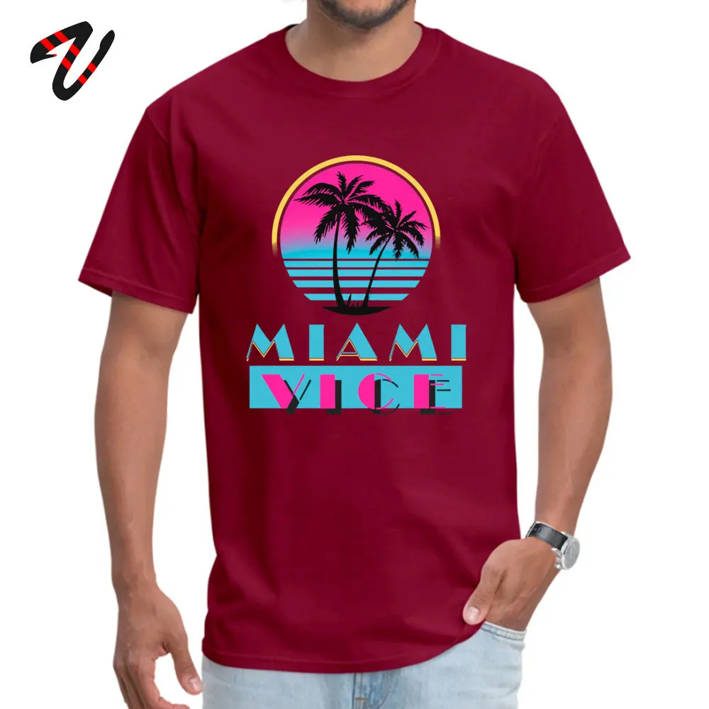 Мужская футболка с круглым воротником и рукавом ненависть Miami Vice черная на заказ