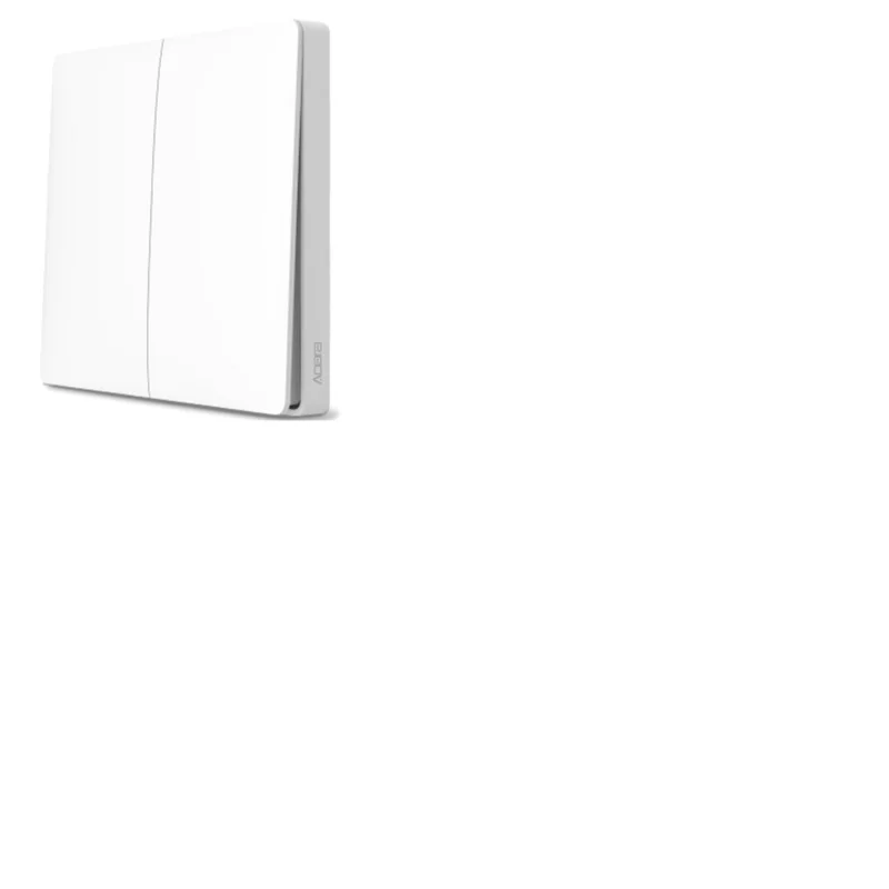 Double Swith 1 Pcs Xiao mi Aqara умный переключатель светильник с дистанционным управлением ZiGBee wifi беспроводной ключ настенный выключатель работает с mi jia mi Home APP - Цвет: Double Swith 1 Pcs