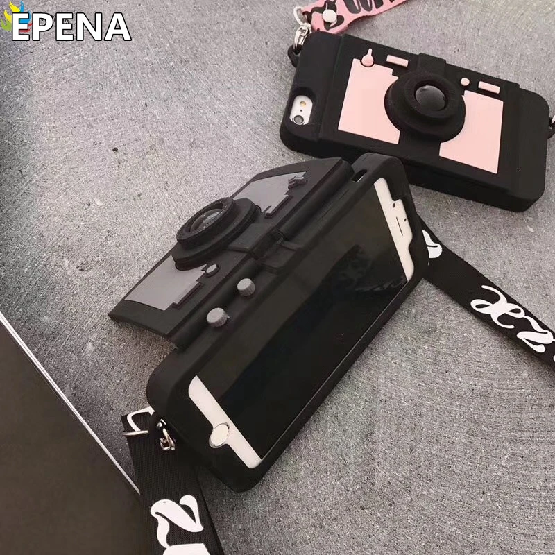 Чехол-книжка для iPhone 7 8 6 6s Plus X силиконовый с ремешком | Мобильные телефоны и
