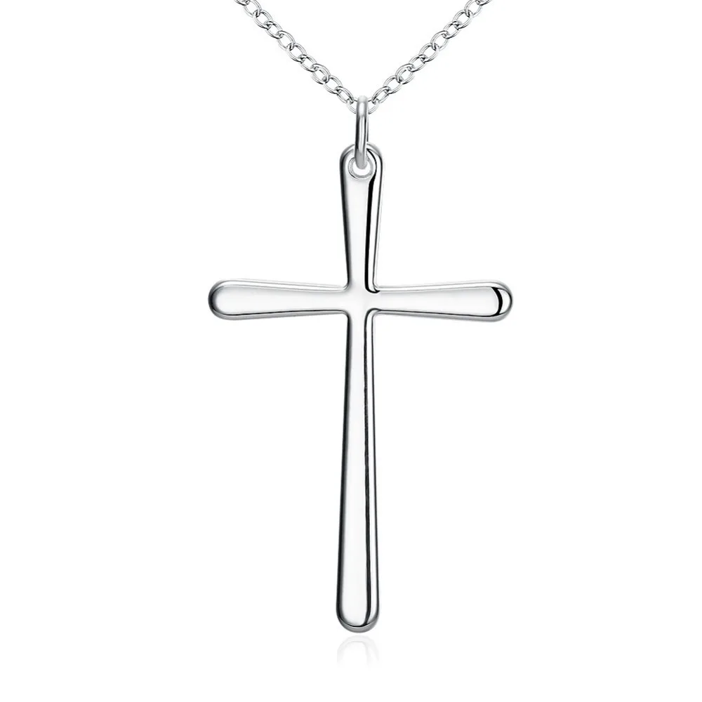 Ожерелье с кулоном крестом серебро 925 пробы|necklace punk|cross pendant necklacecross |