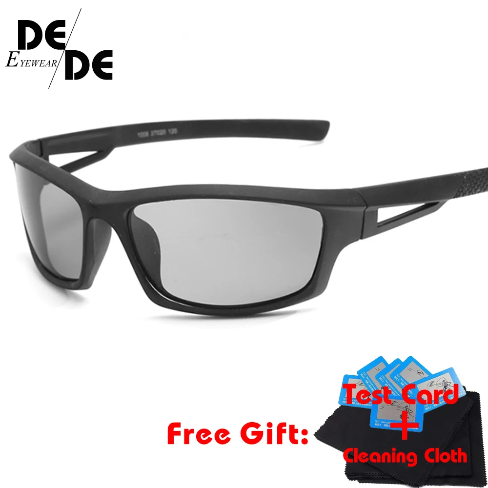 

2019 Classic Driving Photochromic Sunglasses Men Polarized Chameleon Discoloration Sun glasses for men Anti-glare Goggles