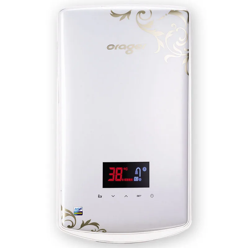 Электрический быстрого проточные безрезервуарное водонагреватель душ с antiscalding