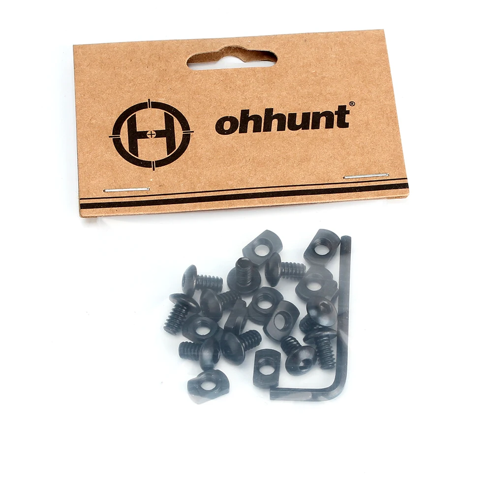 Ohhunt 10 комплектов (10 винтов и гаек) упаковка T Nut Стандартный стальной винт Замена