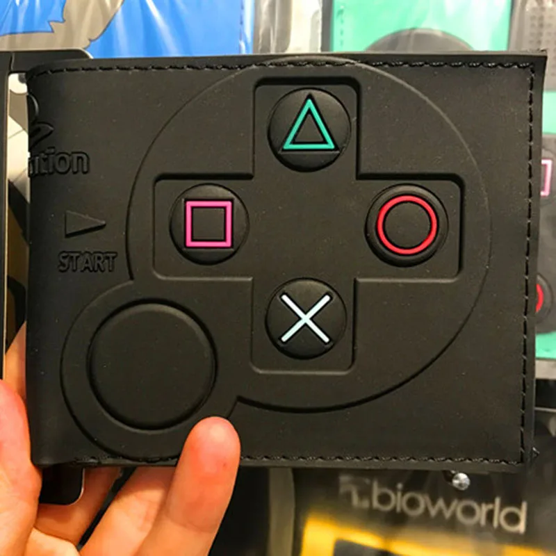 Игровой кошелек для PlayStation 4 с отделением монет ID карт 3D Touch PVC короткий portefeuille homme &
